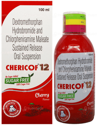 Chericof 12 Cherry Flavour Sugar Free Suspension 100Ml